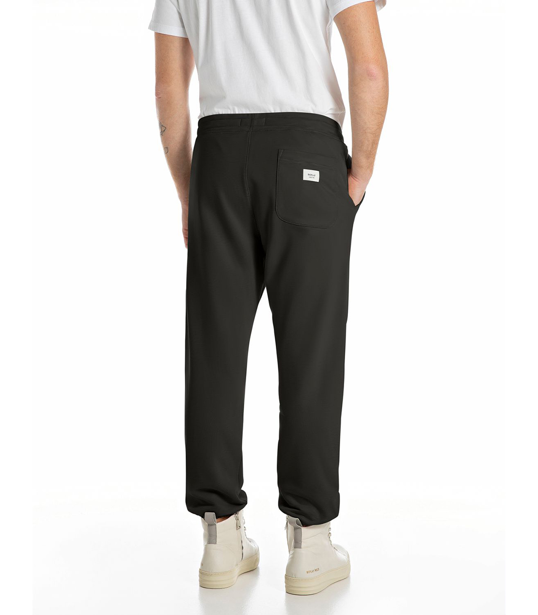 レギュラーフィットコットンテリージョガーパンツ（セットアップ） 詳細画像 ブラック 2